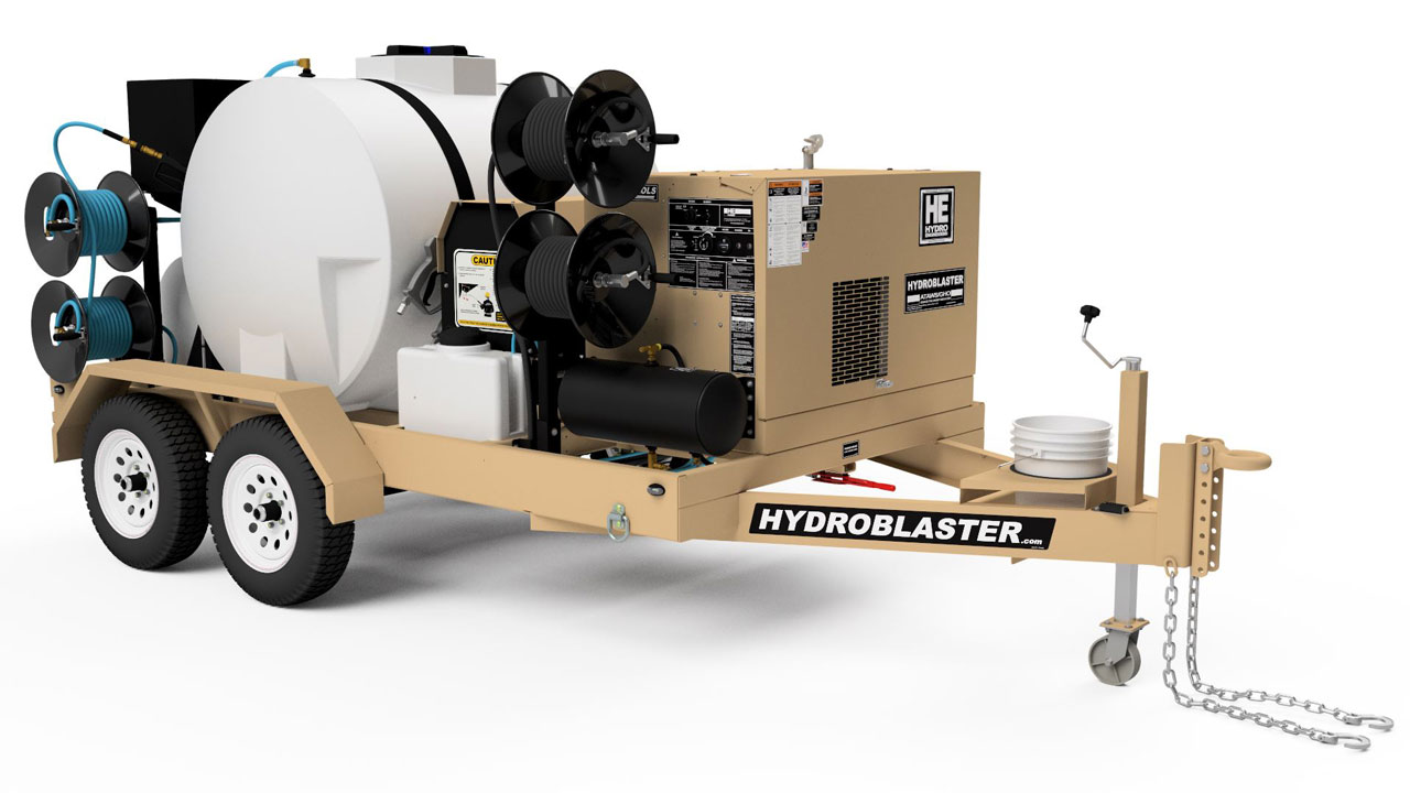 Pressure washer trailer packages