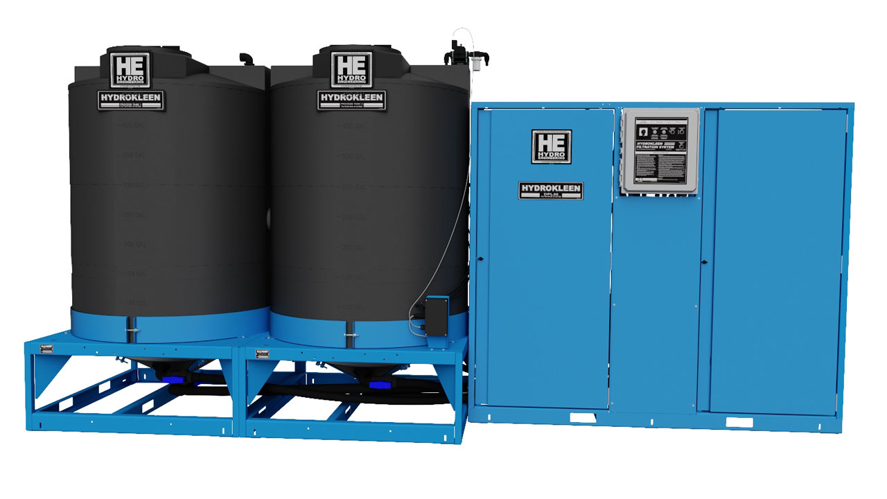 Wash water storage tanks