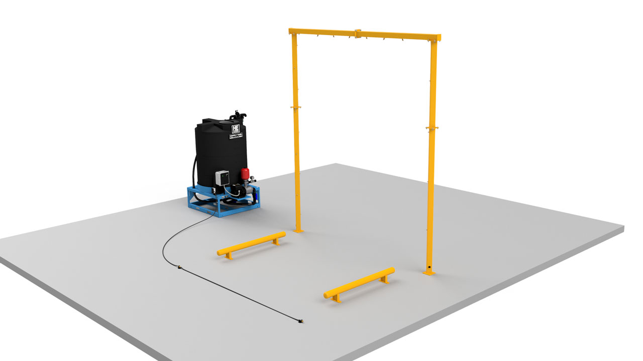 Drive Through Rinse System with 14' Arch