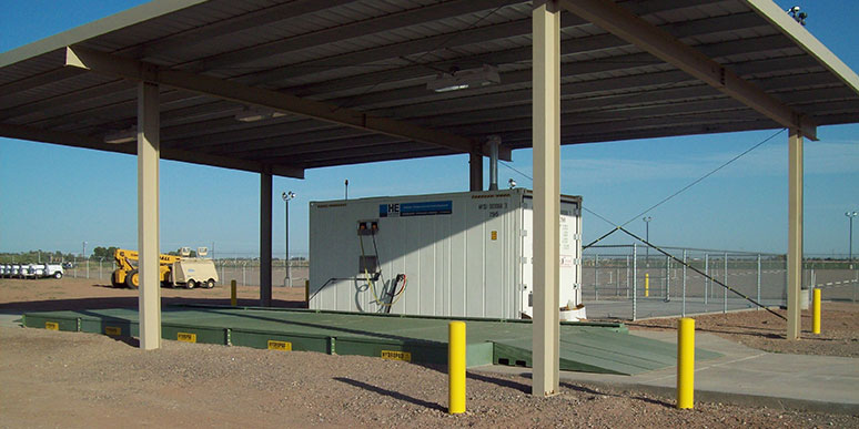 Heavy equipment storage