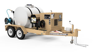 Pressure washer trailer packages