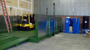 Equipment wash rack