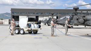 Aircraft washing system