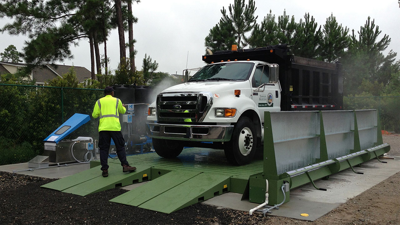 Above ground wash rack systems