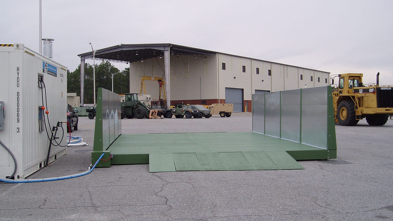 Equipment wash rack