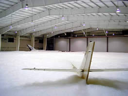 Hangar fire suppressant system